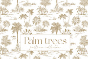 Palm Trees Pattern Collection, an Illustration by Jeanna Draw (Thumbnail 1 of 11)