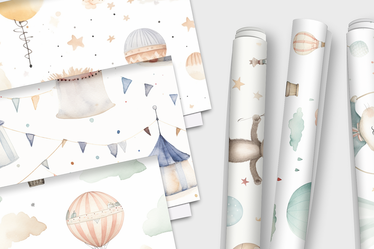 Kids Seamless nursery Patterns, a Pattern Graphic by Sian Elizabeth Designs (Photo 2 of 5)