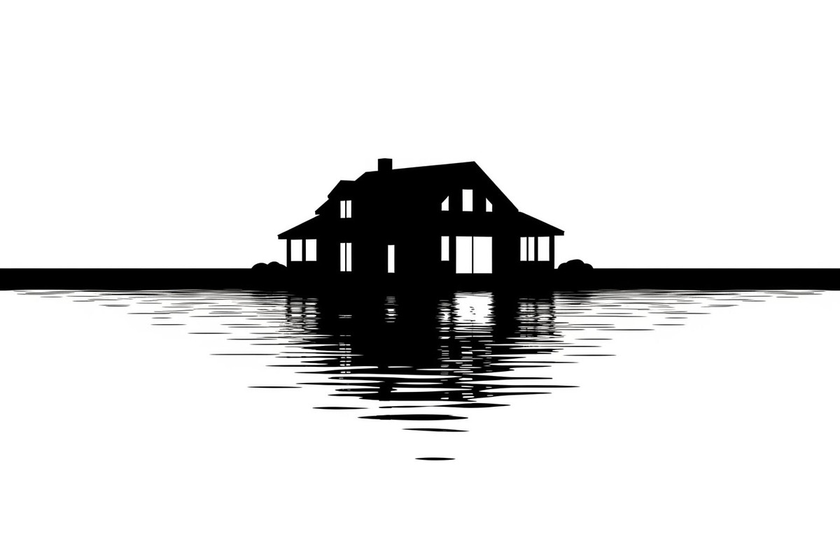 50 Flooded Home Silhouette Bundle, an Illustration by Designs_River (Photo 17 of 51)