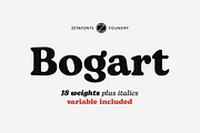 Bogart - 28 fonts, a Serif Font by Zetafonts (Thumbnail 1 of 16)