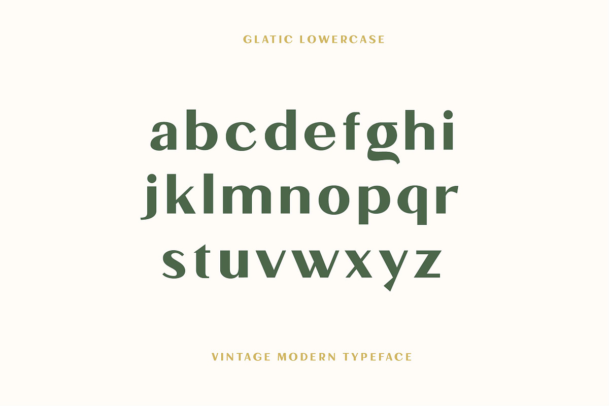 Glatic - Vintage Modern Typeface, a Sans Serif Font by Yukita Creative (Photo 9 of 12)