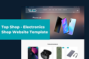 Top Shop - Electronics Shop Website, a HTML Template by Ordasoft (Thumbnail 1 of 3)