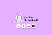 Yoga Pose Illustration Kit, a Person Illustration by Pixelz Studio (Thumbnail 6 of 6)