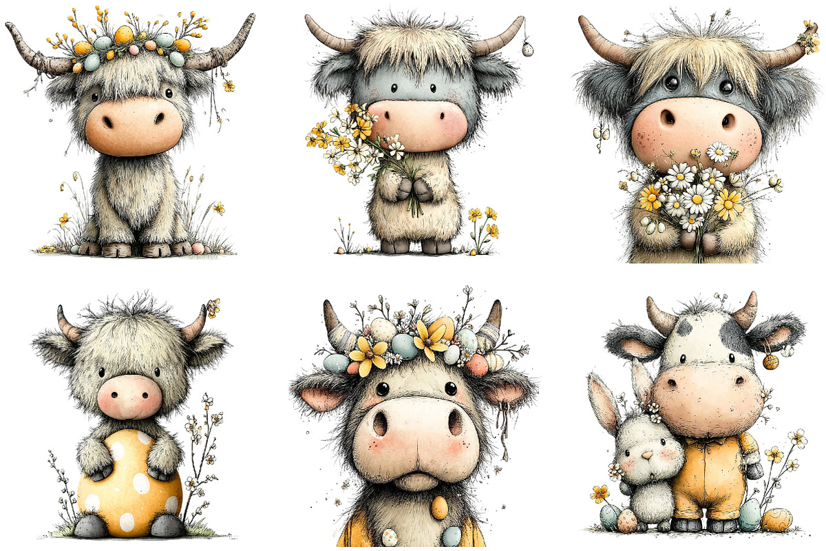 Whimsical Easter Clipart Png Bundle, an Illustration by Sublimation Artist (Photo 6 of 7)
