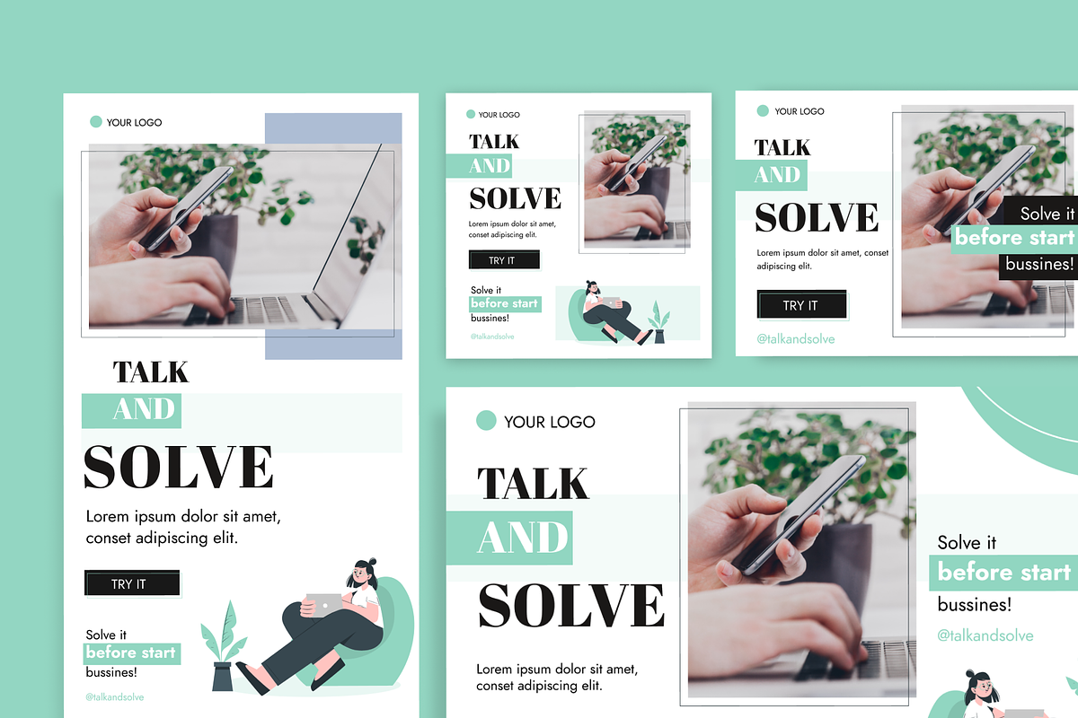 Creative Modern Business Minimalist, a Social Media Template by FoxStore (Photo 2 of 2)