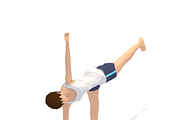 30 Yoga Pose Animations Bundle Woman, a Characters & Person 3D Model by Daniel Mikulik (Thumbnail 17 of 30)