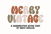 Merry Vintage - Retro Font, a Handwritten Font by SaktiAvellin (Thumbnail 1 of 8)