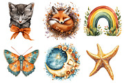Watercolor Baby Clipart Bundle, an Illustration by Daily.Designs (Thumbnail 4 of 5)