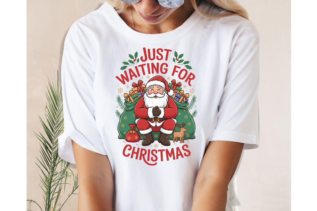 Waiting for Christmas Png, Santa Png, an Illustration by Designking (Photo 6 of 6)