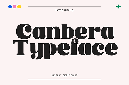 Canbera - Display Typeface, a Serif Font by Viswell