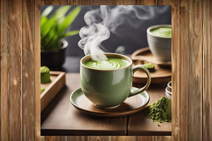 Matcha Latte Cup Green Tea