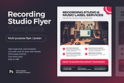 Recording Music Studio / Label Flyer, a Flyer Template by vinyljunkie (Thumbnail 1 of 4)