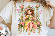 Whimsical Forest Fairy PNG Bundle, a Work Illustration by SinaCreation (Thumbnail 2 of 6)