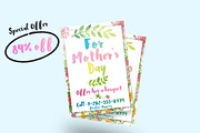 Mother's Day Watercolor Flyer, a Flyer Template by Studio 19 (Thumbnail 3 of 3)