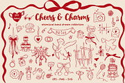 Whimsical wedding hand drawn clipart, a Decorative Illustration by Madiwaso (Thumbnail 16 of 16)