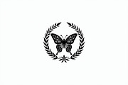 Butterfly Laurel Wreath Set, an Illustration by BIPLOB EXPERT (Thumbnail 6 of 7)