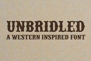 Unbridled - A Western Font