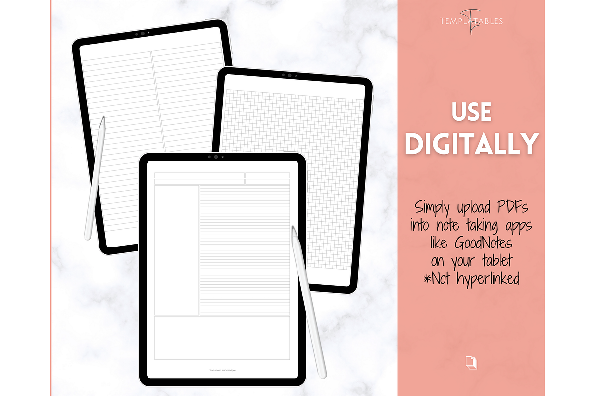 Note Taking Printable Paper Template, a Stationery Template by Templatables (Photo 7 of 10)