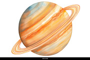 Watercolor Planet Solar System PNG, a Decorative Illustration by illuztrate (Thumbnail 7 of 7)