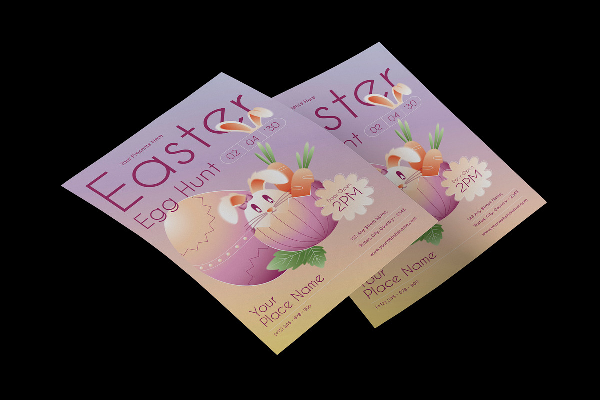 Easter Egg Hunt Flyer, a Flyer Template by Neermana (Photo 3 of 4)