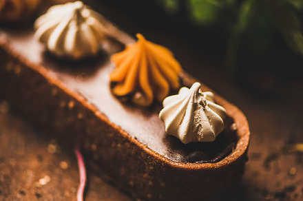Caramel tart dessert with belgium featuring dessert, food, and sweet, a Food & Drink Photo by Foxys