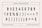 skyline - vintage ligature sans font, a Sans Serif Font by SilverStag Type Foundry (Thumbnail 15 of 16)