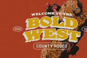 BOLD WEST - DISPLAY FONT