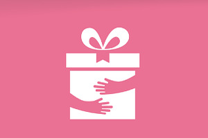 Vector Gift And Hands Logo