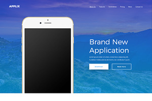 Applix - One Page / Landing PSD