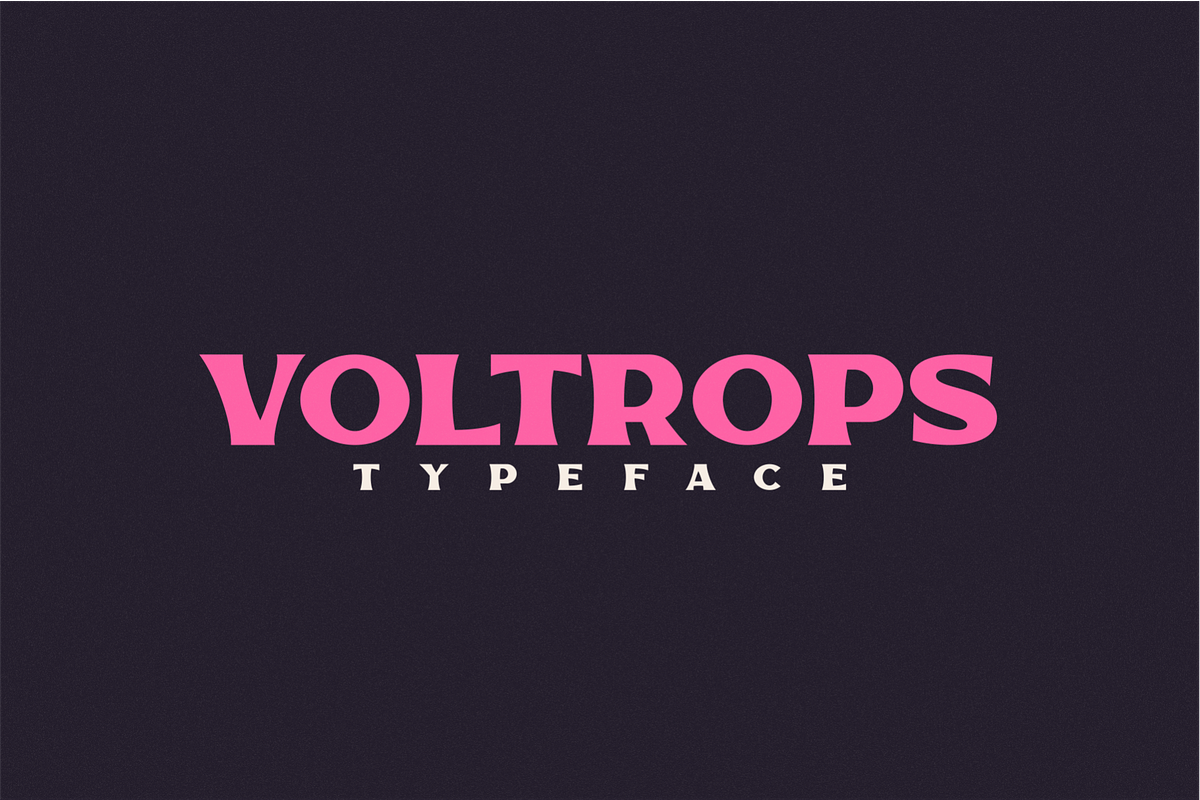 Voltrops, a Sans Serif Font by 24Design Studios (Photo 1 of 6)