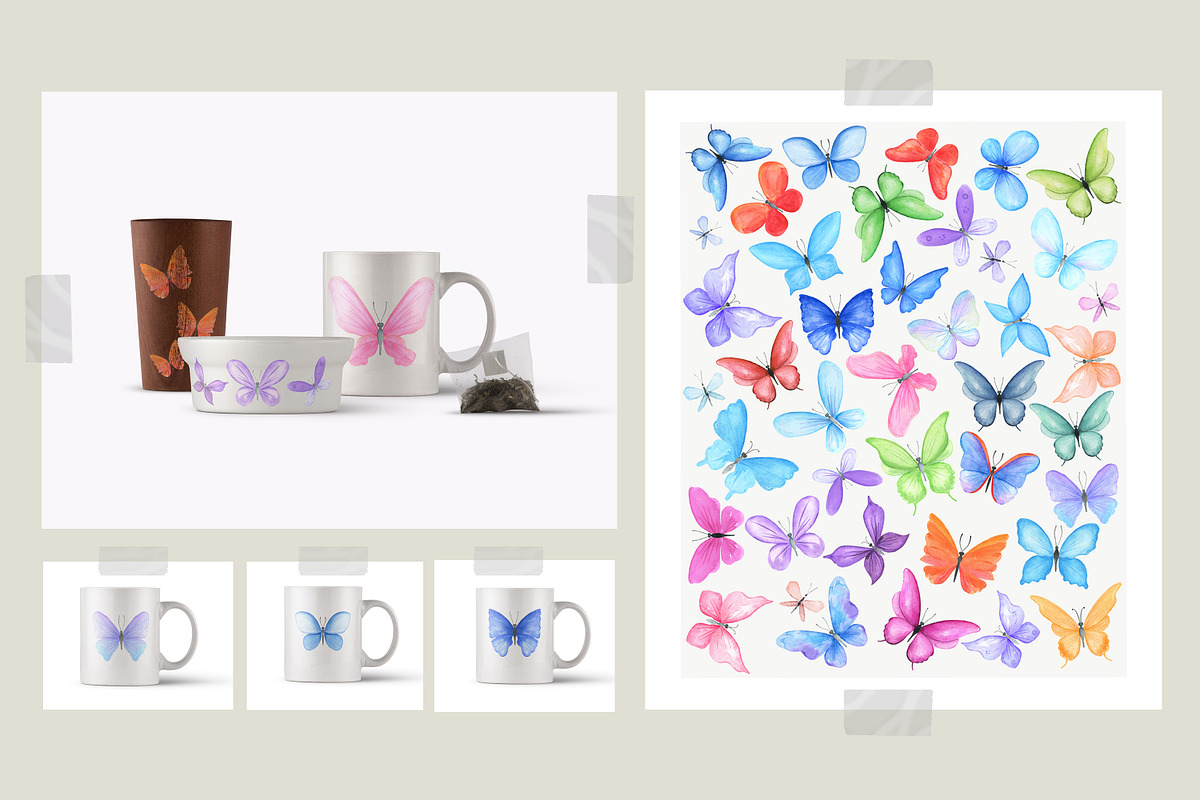 Watercolor Delicate Floral Kit, an Object Graphic by Naty Art (Photo 5 of 18)