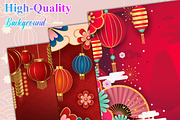 Chinese New Year Background, a Background Graphic by Digital Studio (Thumbnail 4 of 8)