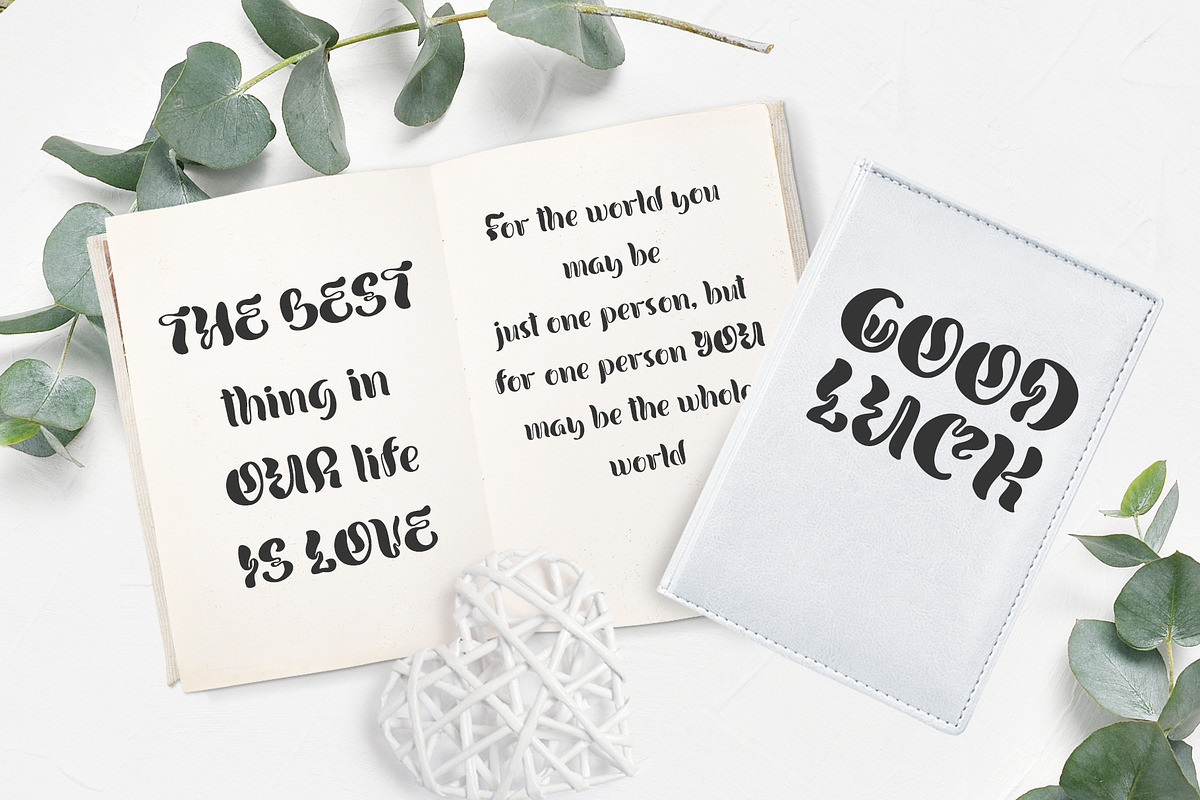 Round Hand Drawn Display liquid Font, a Sans Serif Font by Happy Letters (Photo 8 of 12)