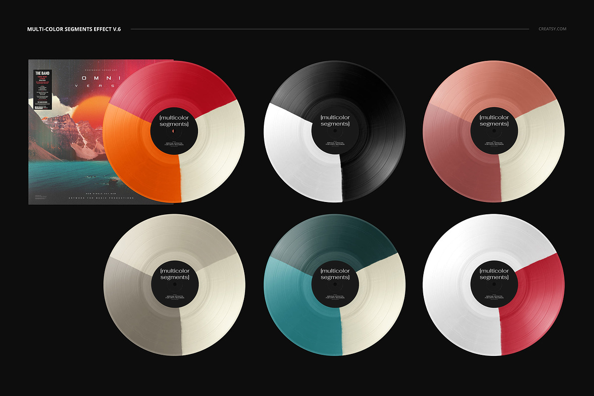 Vinyl Record & Cover Mockup Set, a Merchandise Mockup by creatsy5 (Photo 50 of 54)