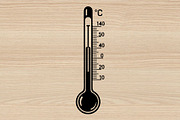 15 Thermometer Silhouette Clipart Se, an Illustration by Artivon (Thumbnail 2 of 4)