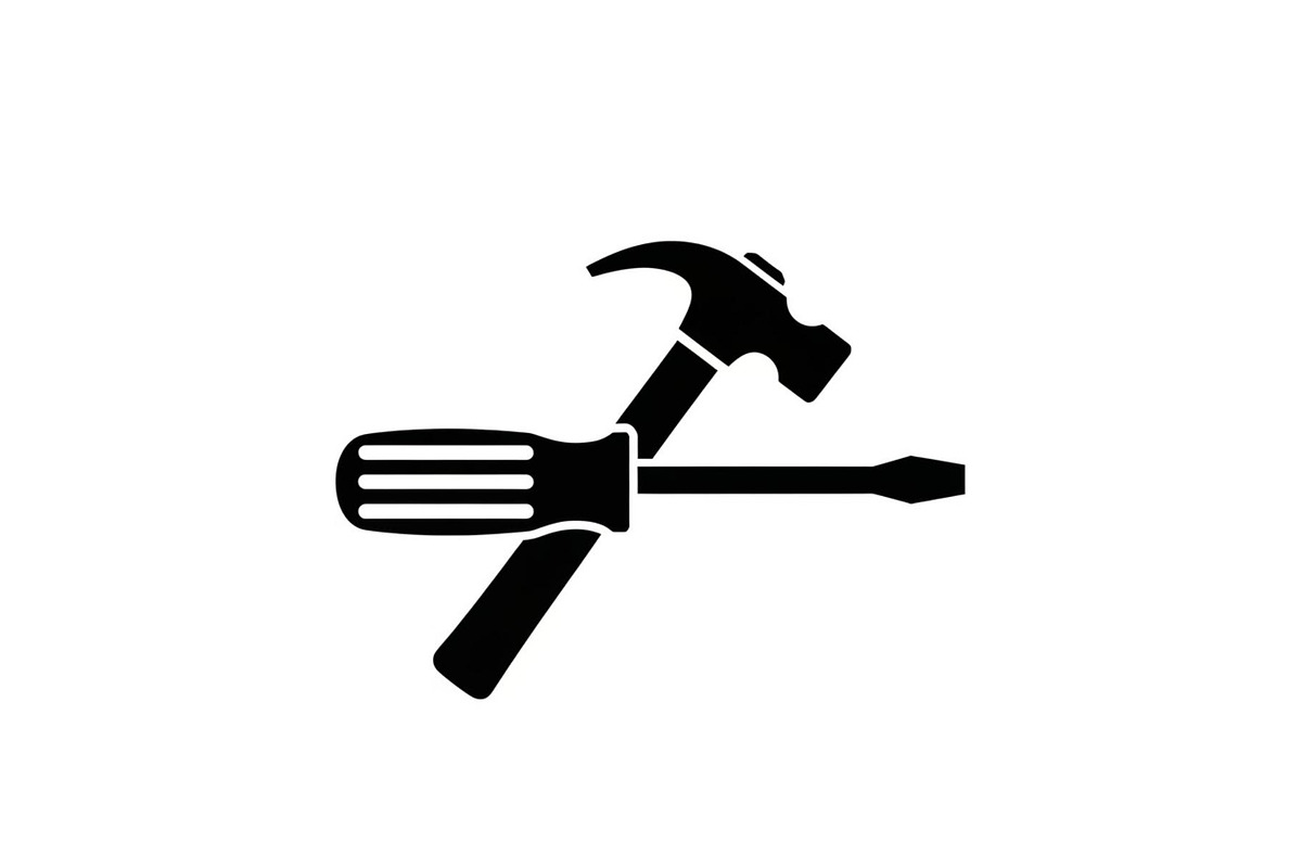 Crossed Hammer Screwdriver Icon, an Icon by musafir_fashion (Photo 6 of 10)