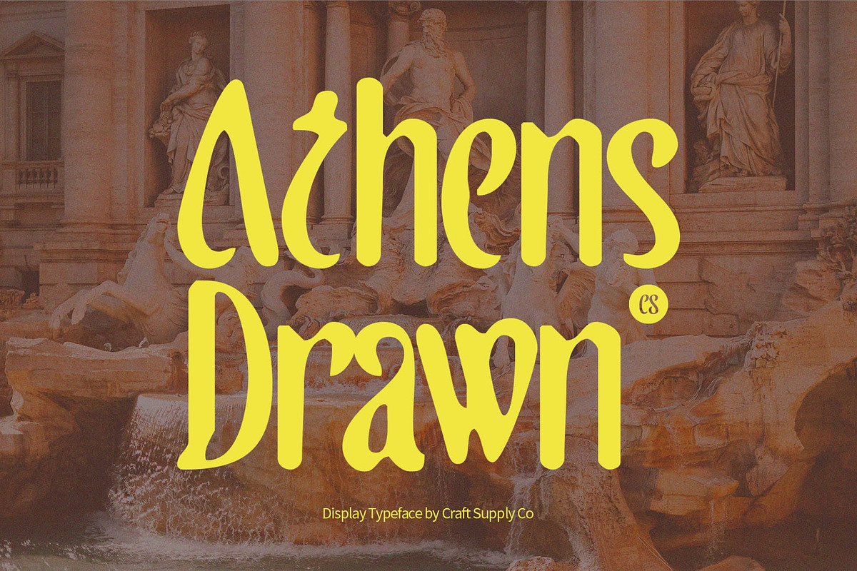 CS Athens Drawn, a Sans Serif Font by Craft Supply Co. (Photo 1 of 8)