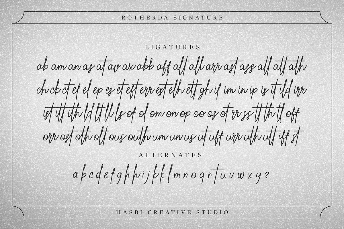 Rotherda - Signature, a Handwritten Font by Hasbi Creative (Photo 12 of 12)