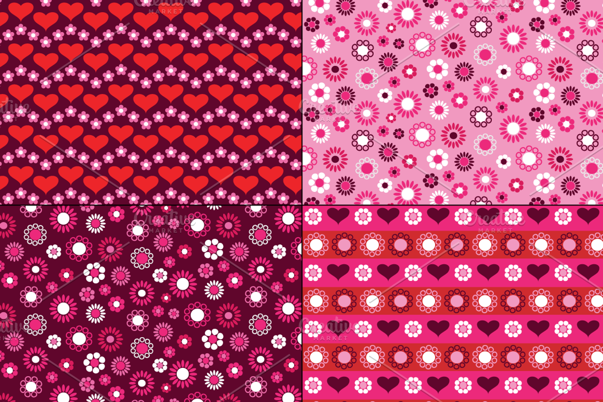 Cat Valentine & Seamless Patterns preview 6
