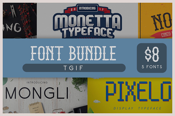 TGIF Font Bundle - 5 Fonts preview 8