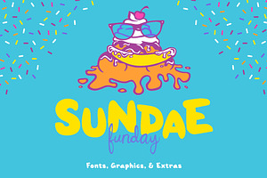 Sundae Funday Fonts & Graphics, a Script Font by Scott Howard