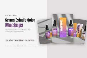 Serum Estudio Color Mockup Pack
