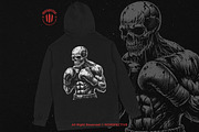 10 Bundle Dark Art Boxing Skull, an Illustration by Morspective (Thumbnail 4 of 7)