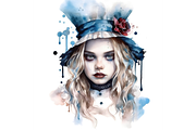 Gothic Alice in Wonderland, a Background Graphic by Whiskey Bee Boutique (Thumbnail 2 of 7)
