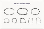 Ink Botanical Elements Vector Set, an Object Graphic by Christine Krahl (Thumbnail 6 of 12)