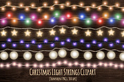 Christmas fairy light strings, an Object Graphic by Paper Farms (Thumbnail 1 of 3)