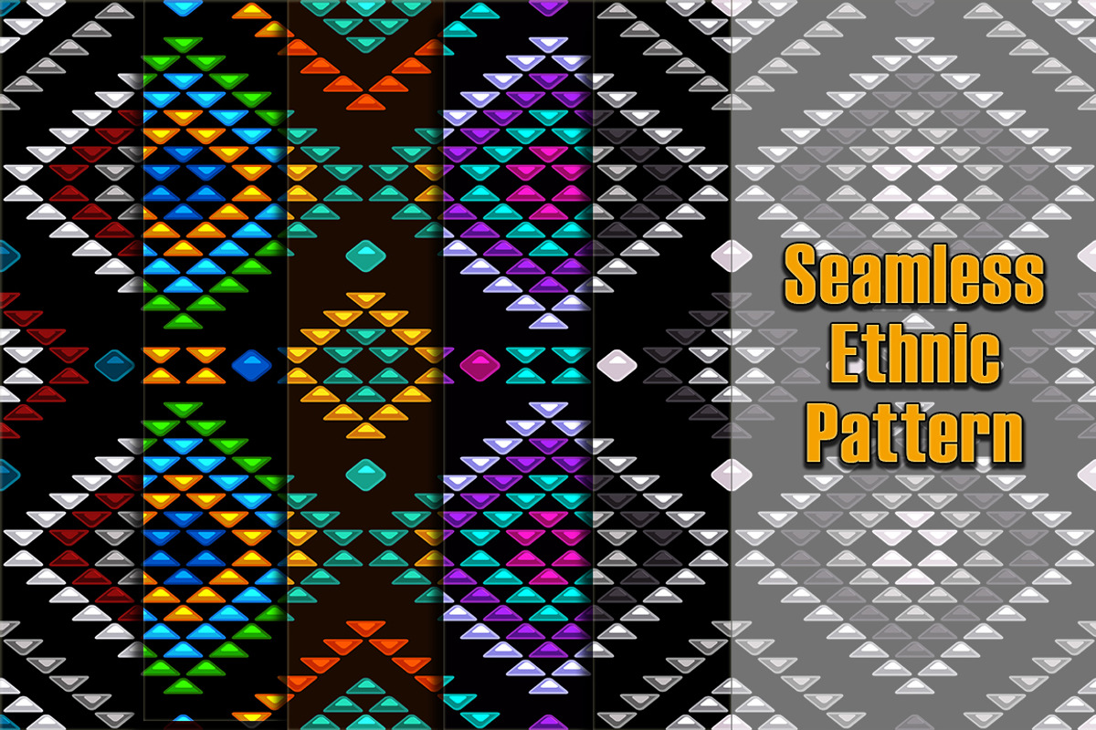 Seamless Ethnic Pattern, a Pattern Graphic by Wpadington (Photo 1 of 3)