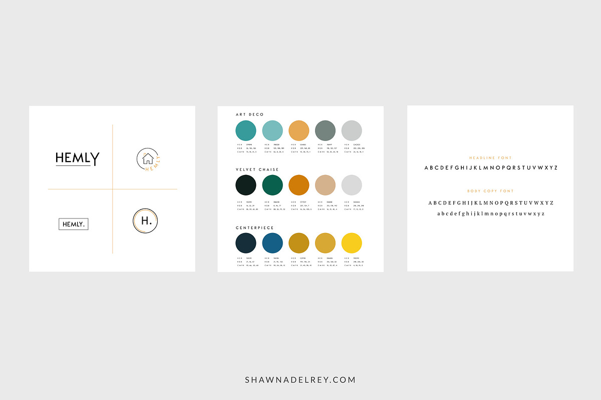 Brand Identity Starter Kit - Hemly, a Branding & Logo Template by Shawna Del Rey (Photo 5 of 6)