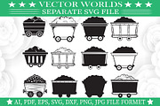 Mining Cart Svg, Mining, Cart Svg, an Object Graphic by VectorWorlds (Thumbnail 1 of 3)