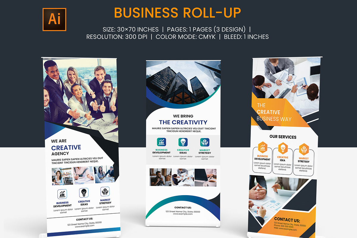 Business Roll-Up Banner, a Stationery Template by Template Shop (Photo 1 of 4)